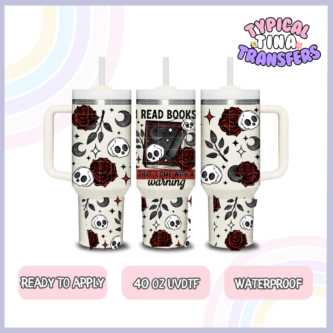 I read Books | 40oz UVDTF Wrap | POD