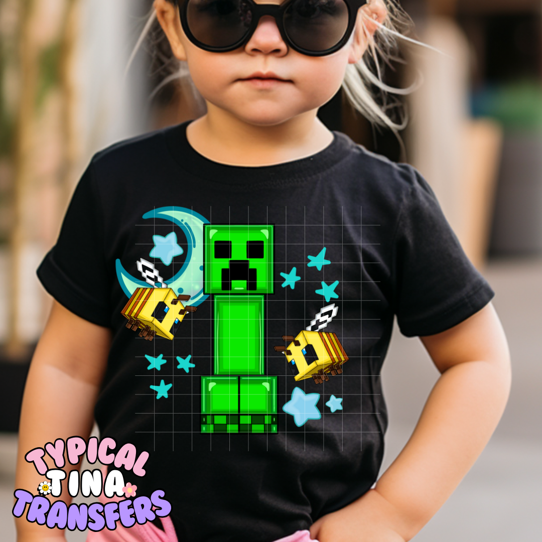Mine-craft Game | DTF Screen Print | POD - choose design