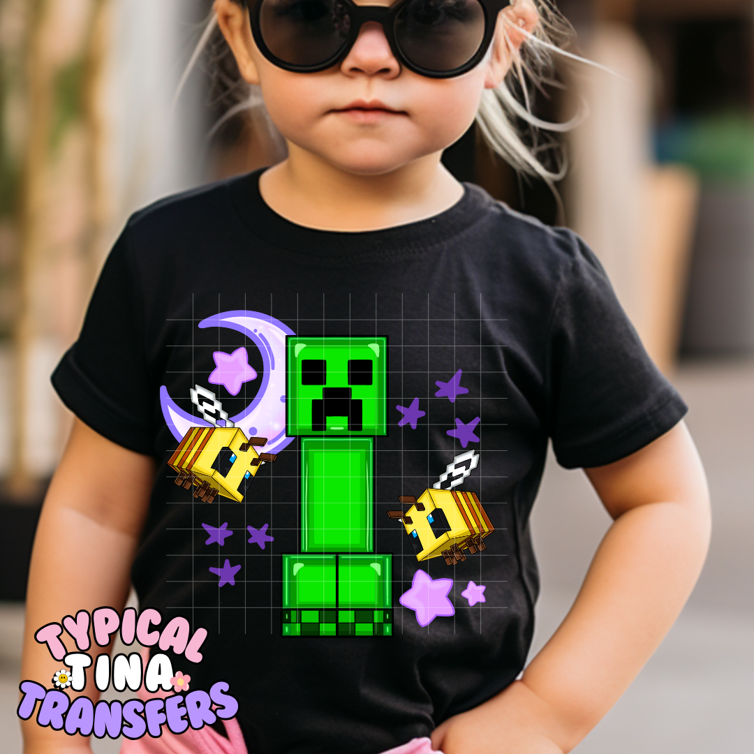 Mine-craft Game | DTF Screen Print | POD - choose design