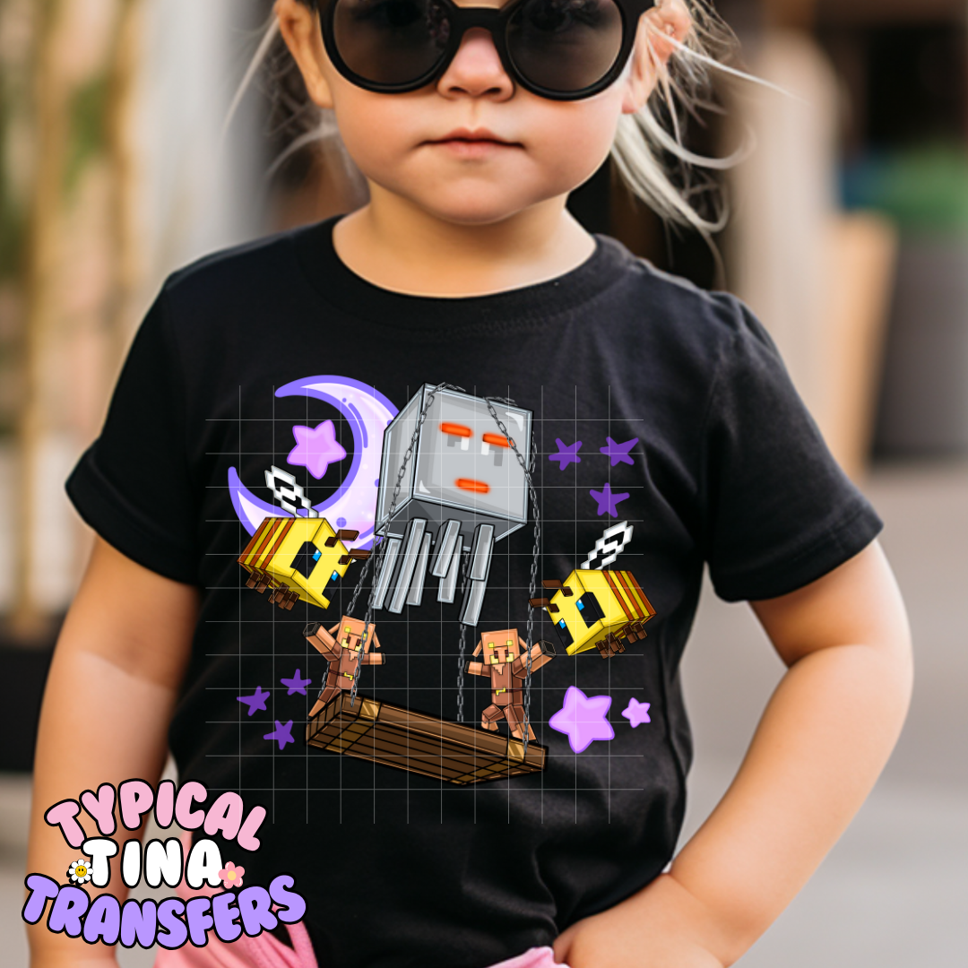 Mine-craft Game | DTF Screen Print | POD - choose design