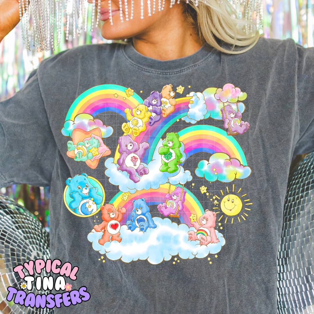 Care Rainbows | DTF Screen Print | POD