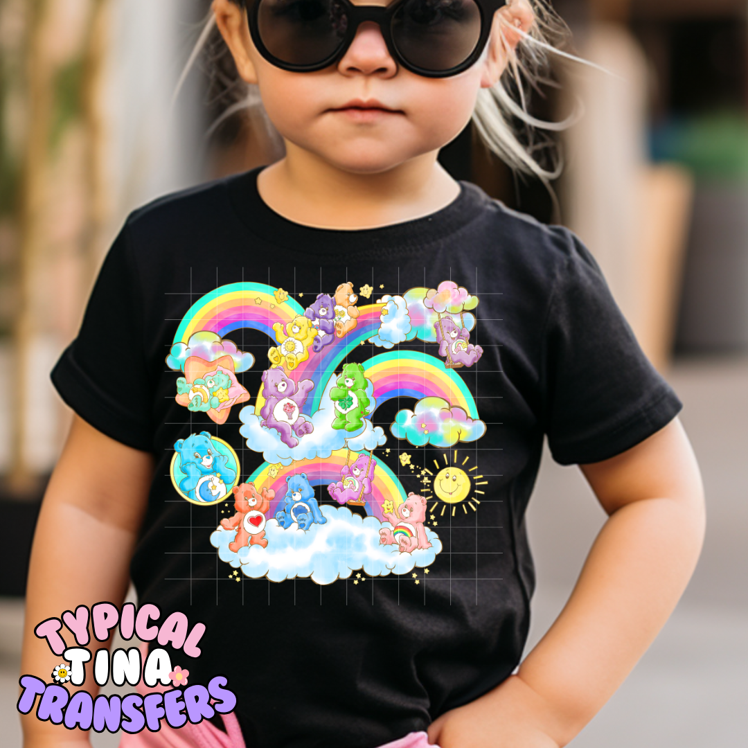 Care Rainbows | DTF Screen Print | POD