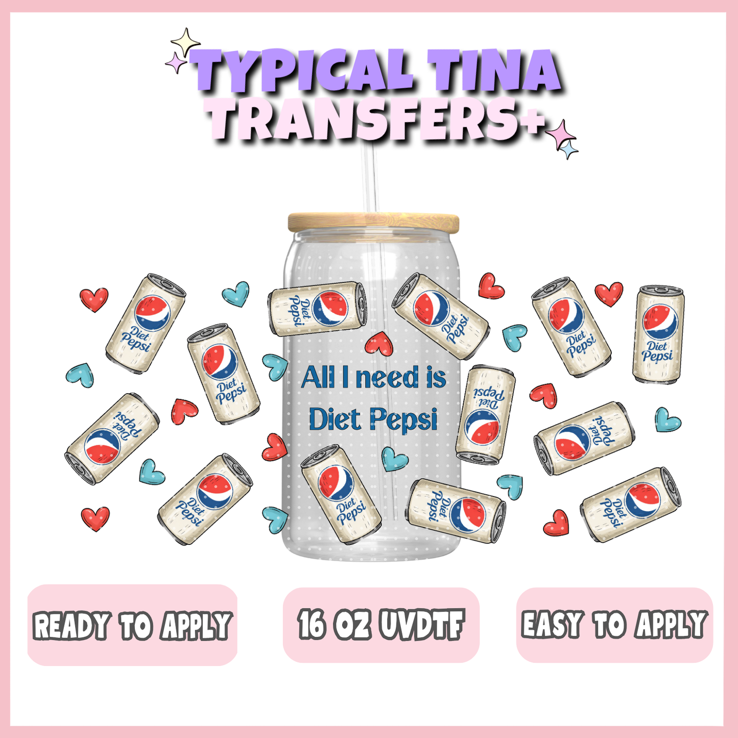 UVDTF #10752 | 16oz UVDTF Wrap | POD
