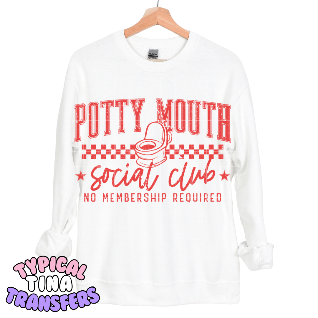 Potty Mouth Social Club | DTF Transfers | POD