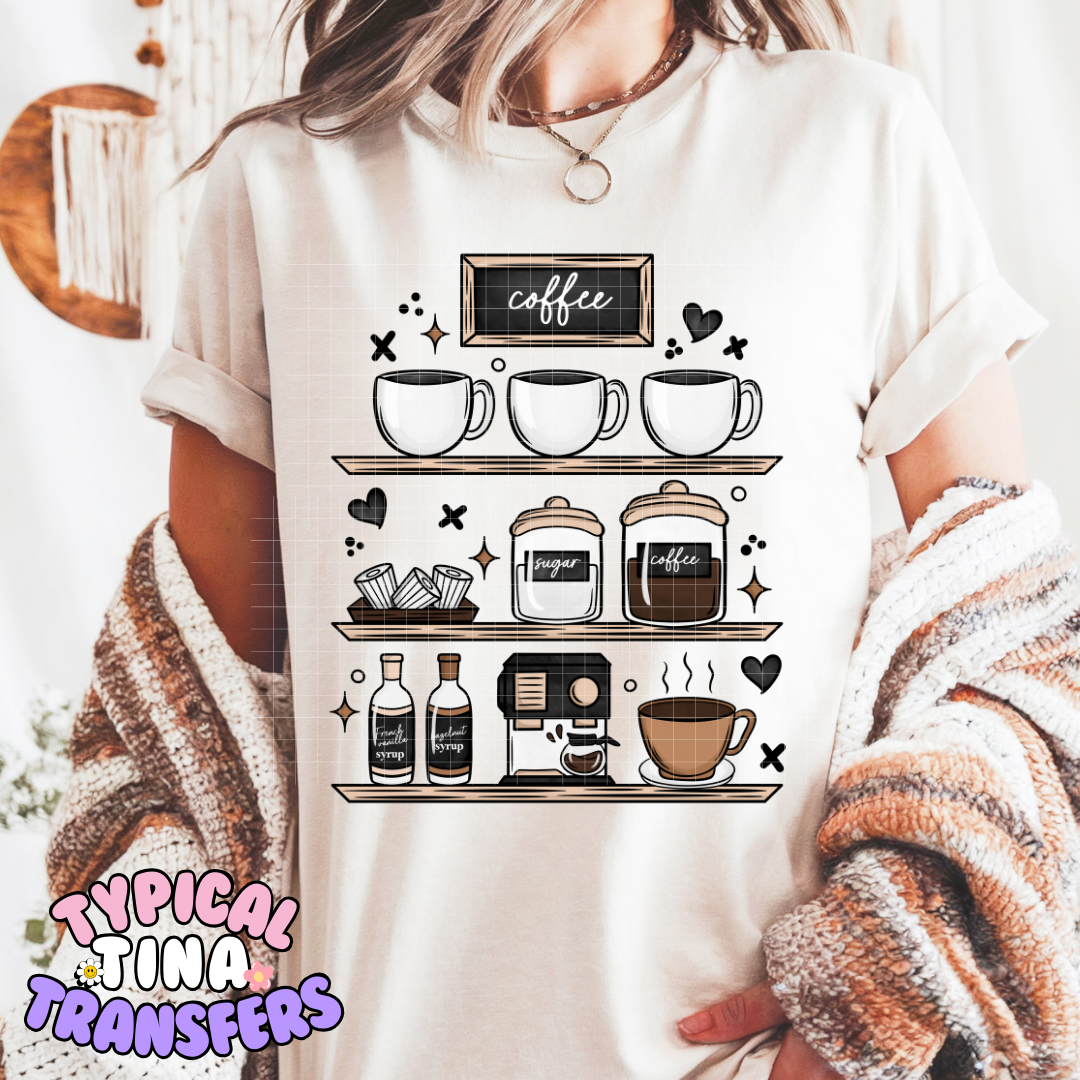 Coffee Bar | DTF Screen Print | POD