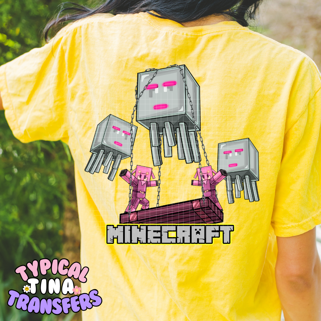 Mine-craft Game | DTF Screen Print | POD - choose design