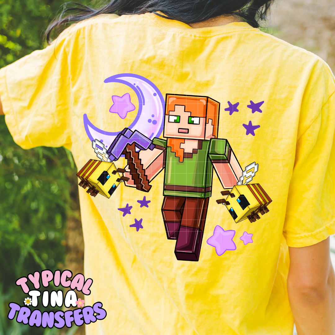 Mine-craft Game | DTF Screen Print | POD - choose design