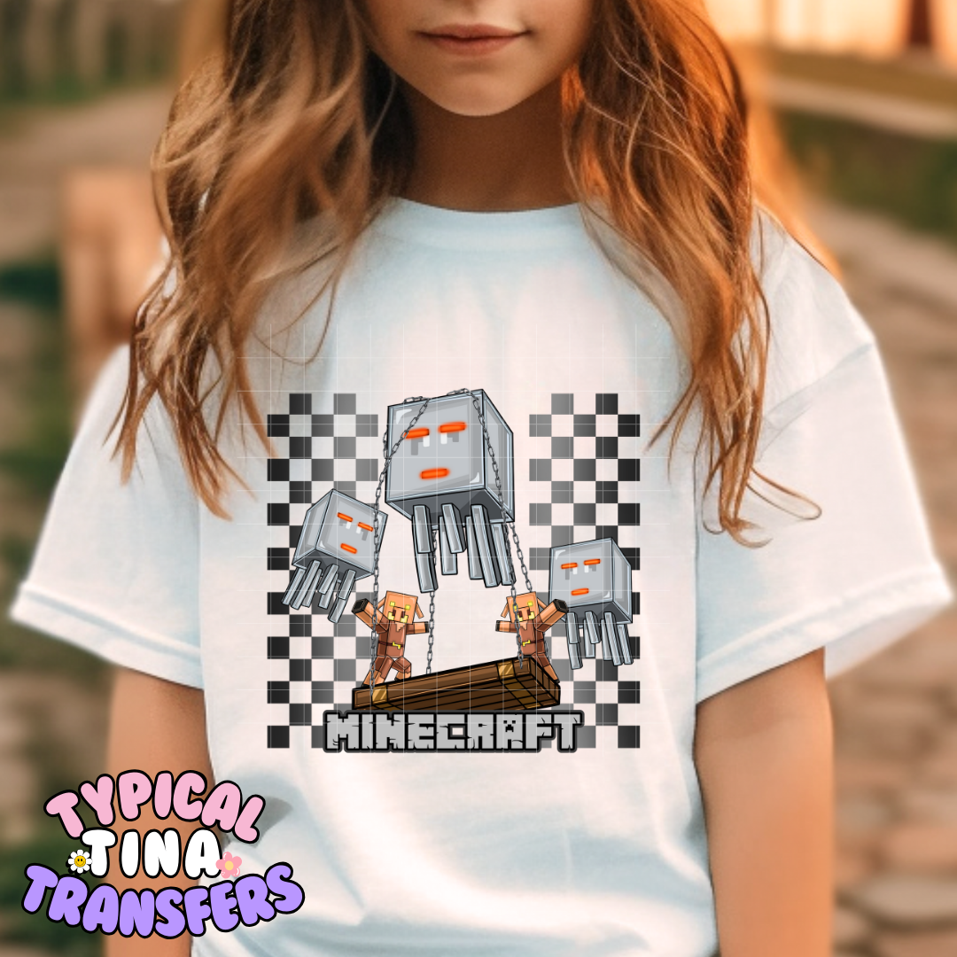 Mine-craft Game | DTF Screen Print | POD - choose design