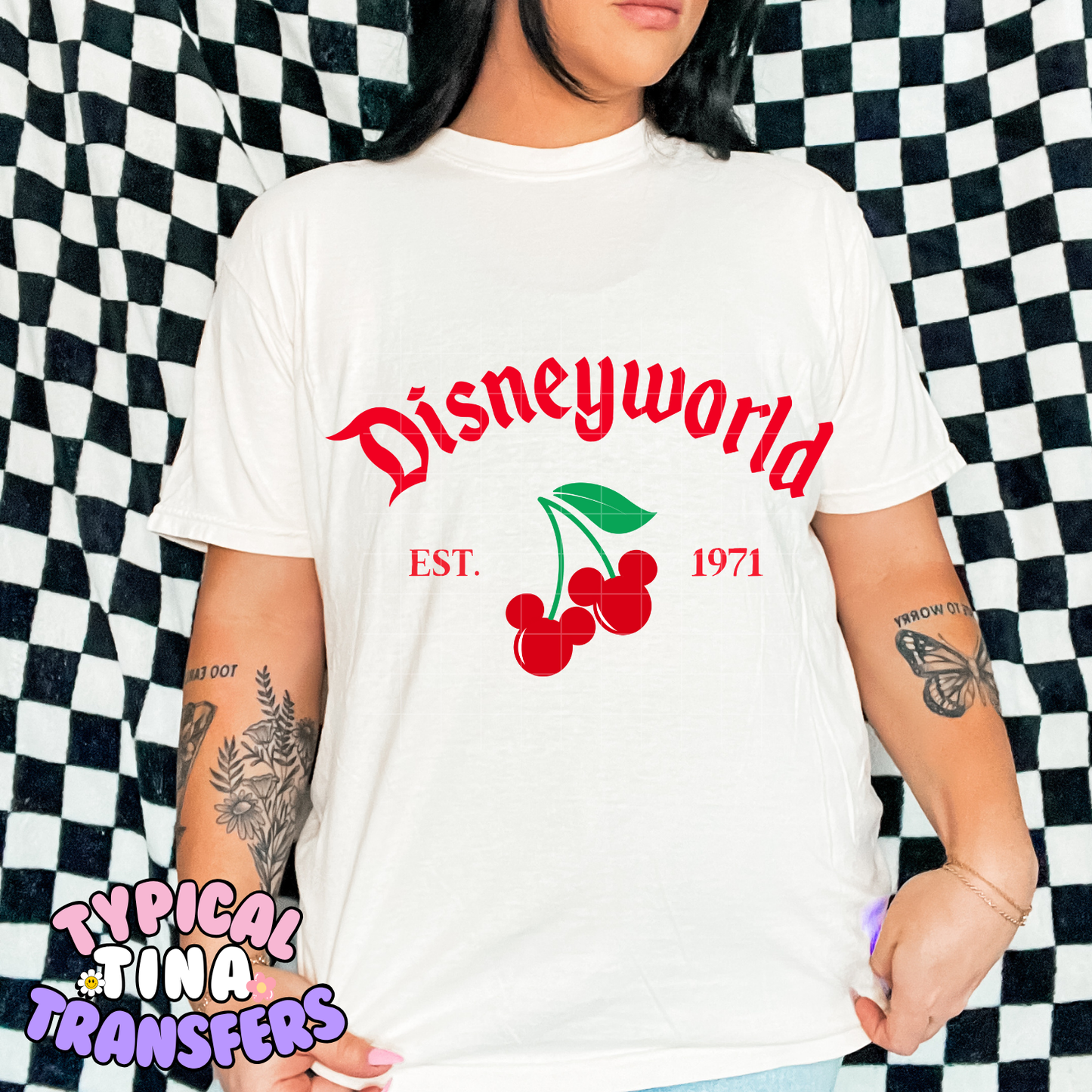 Diz_world Cherries | DTF Transfer | POD