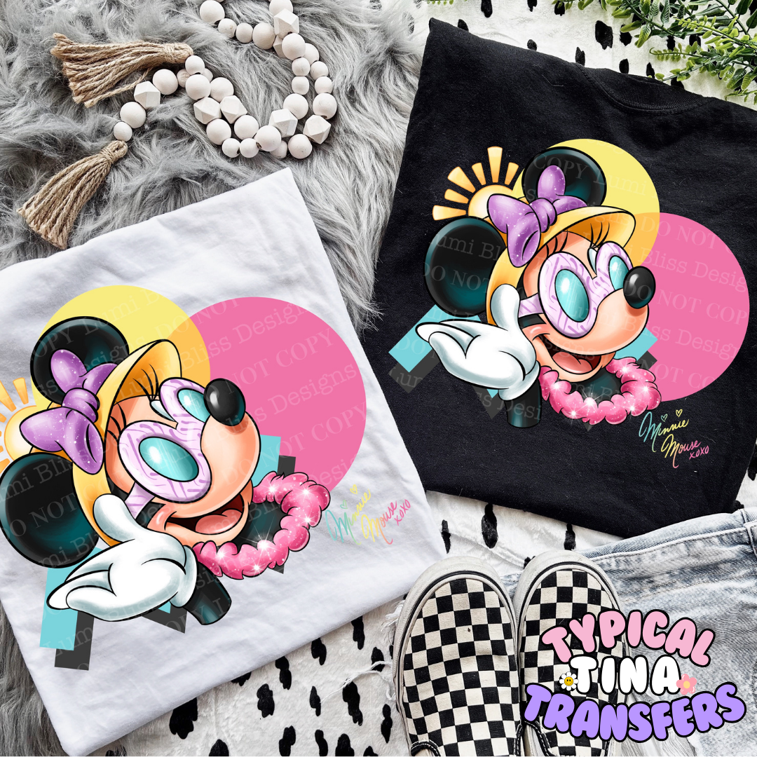 Mick and Min Summer | DTF Screen Print | POD- choose design