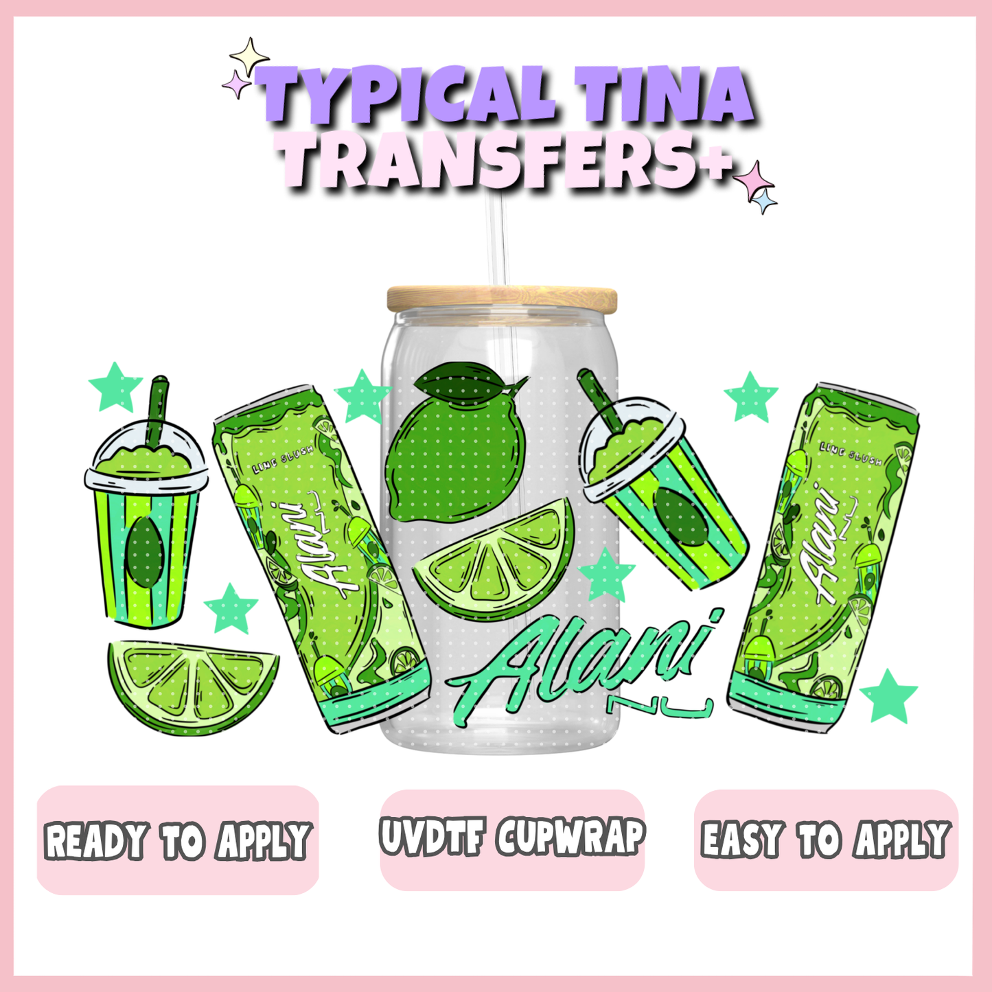 UVDTF #12250 | 16oz UVDTF Wrap | POD