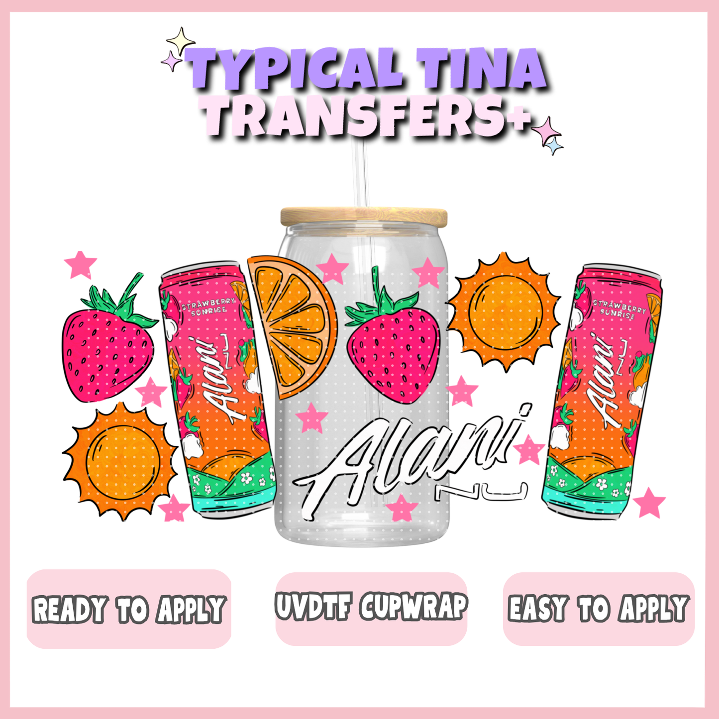 UVDTF #12251 | 16oz UVDTF Wrap | POD