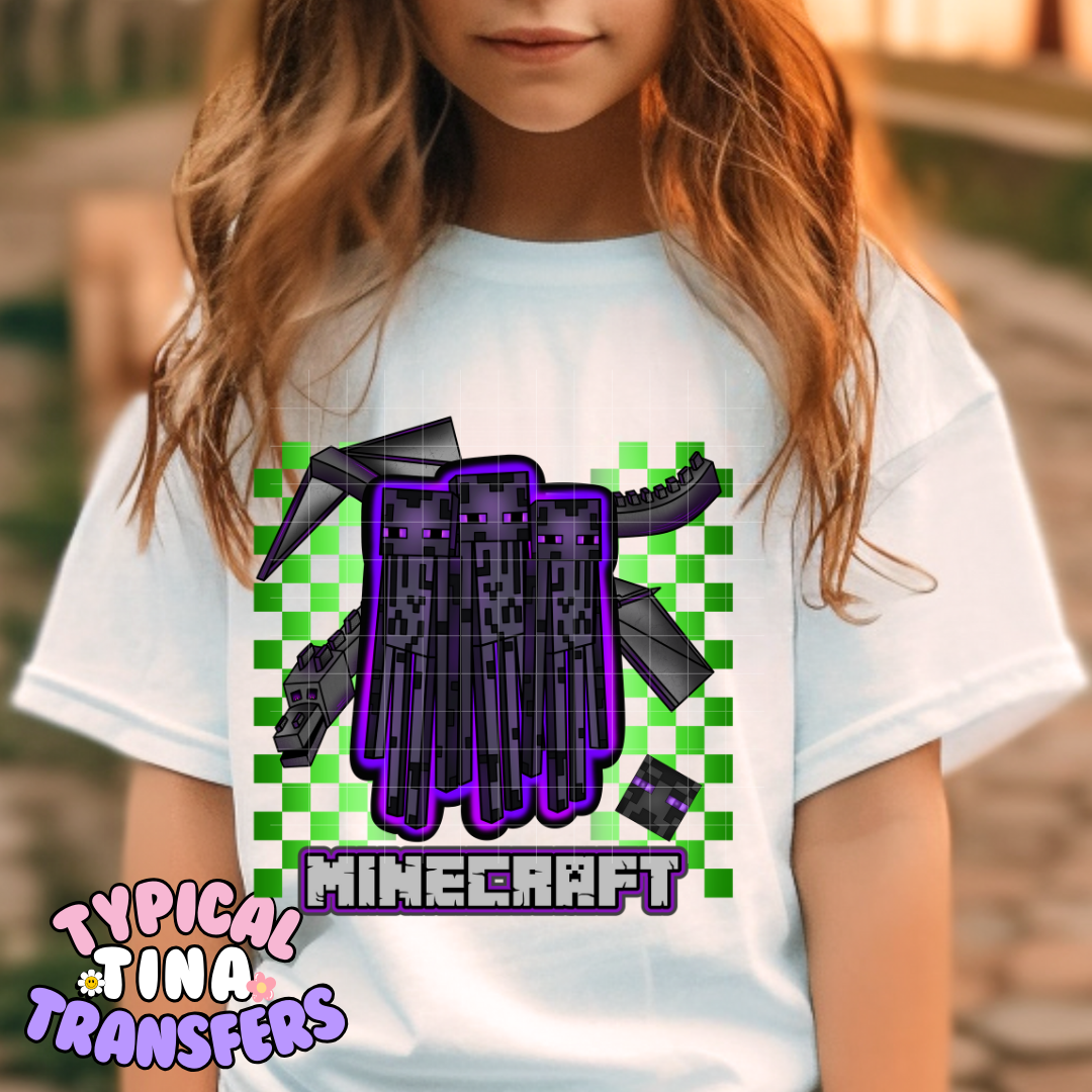 Mine-craft Game | DTF Screen Print | POD - choose design
