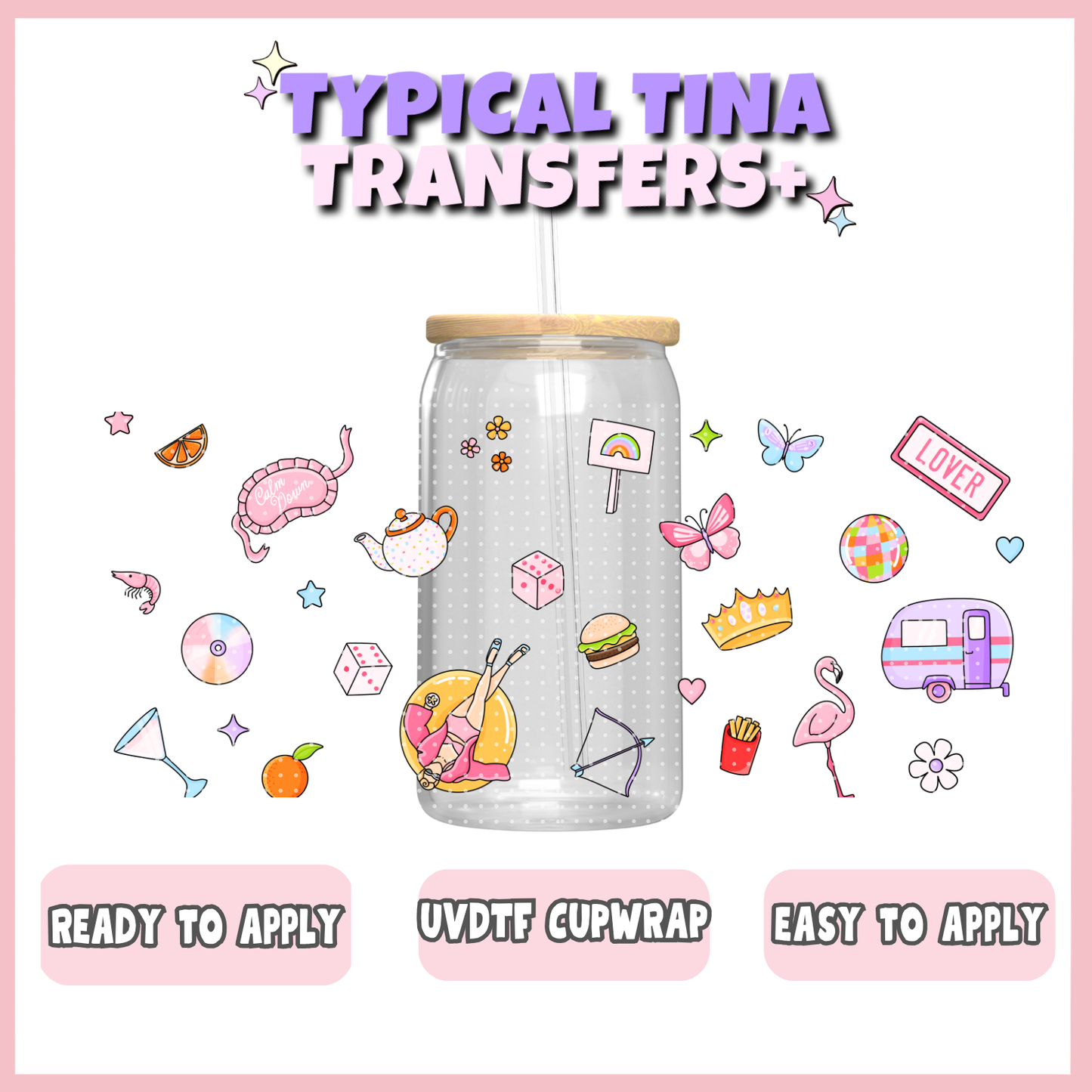 UVDTF #12334 | 16oz UVDTF Wrap | POD