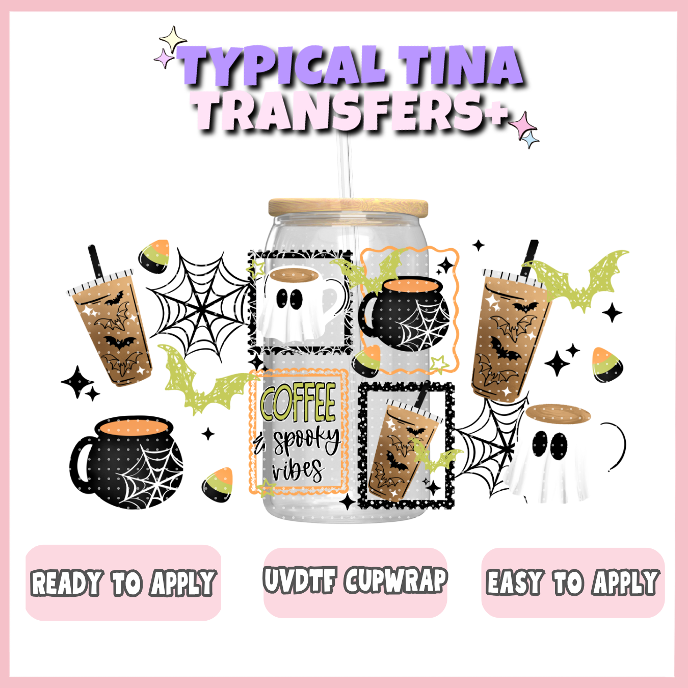 UVDTF #12344| 16oz UVDTF Wrap | POD
