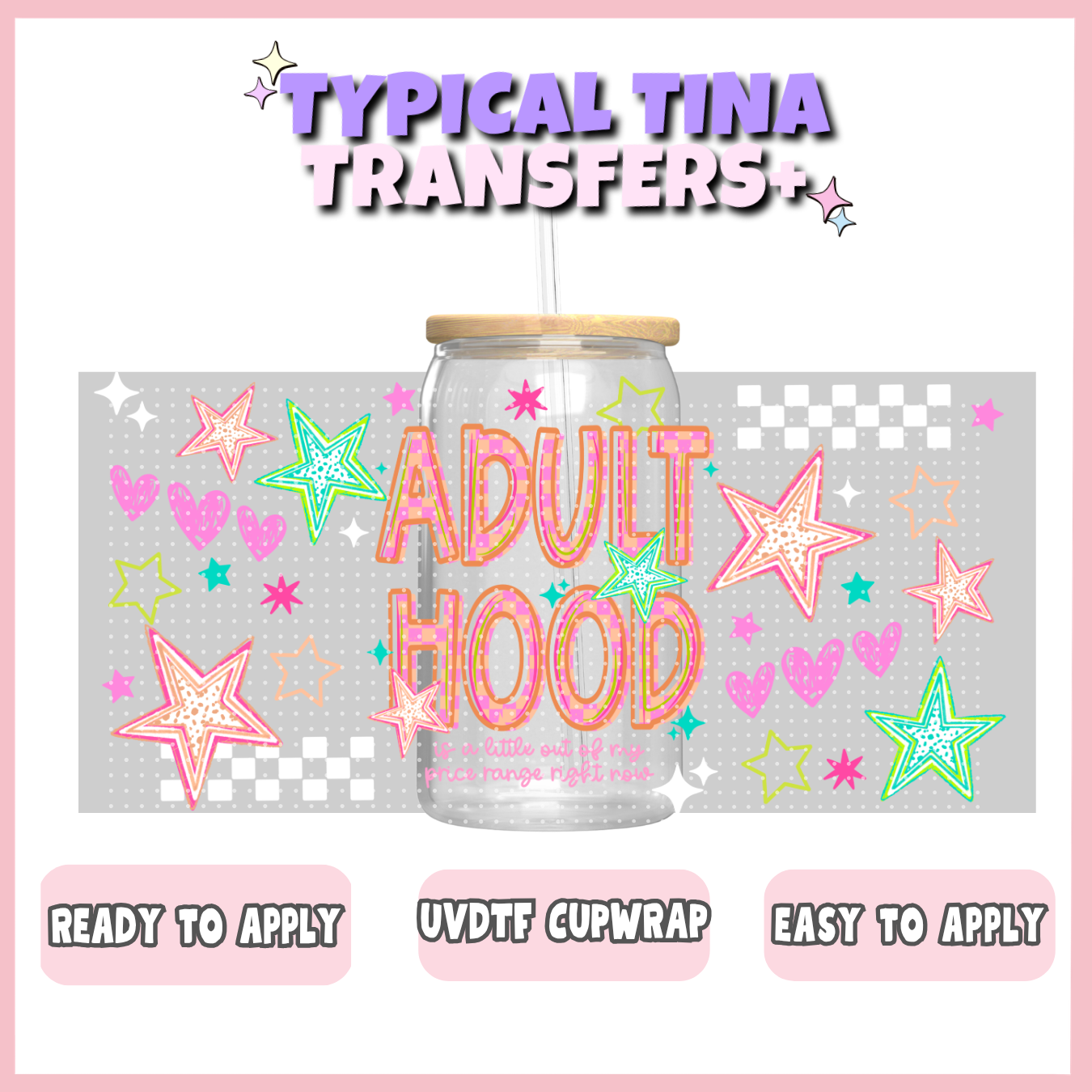 UVDTF #12370 | 16oz UVDTF Wrap | POD