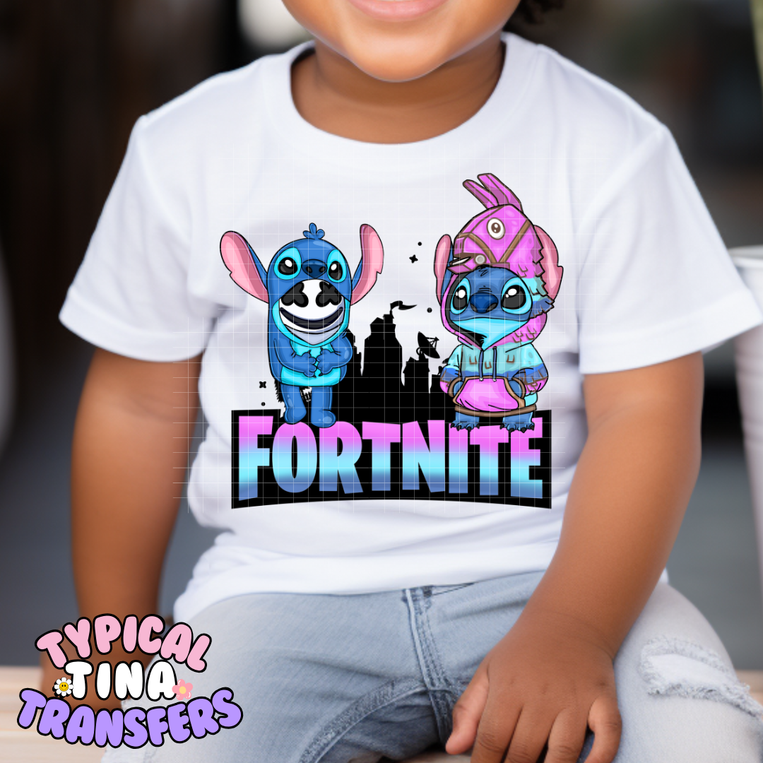 Gamer Stitch | DTF Screen Print | 9" Youth