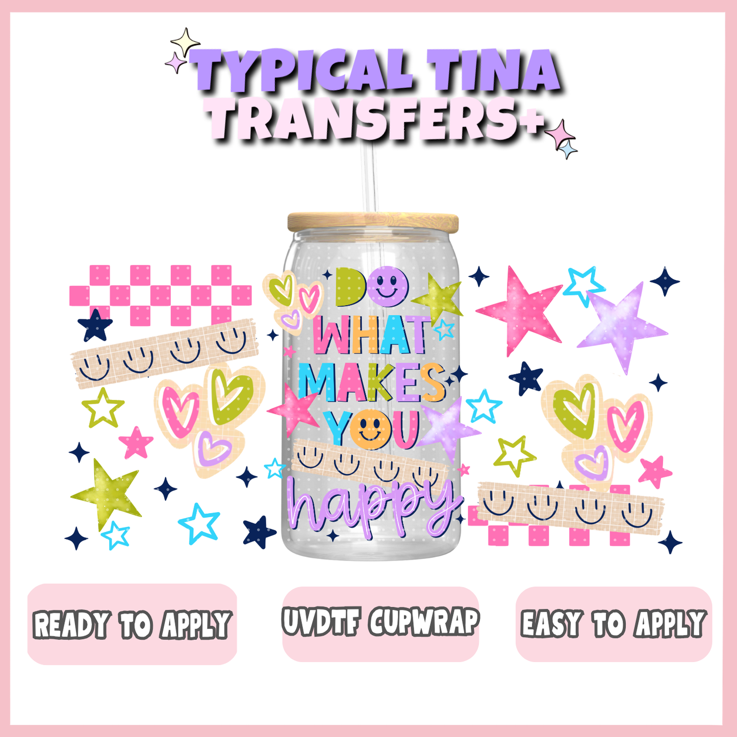 UVDTF #12460 | 16oz UVDTF Wrap | POD