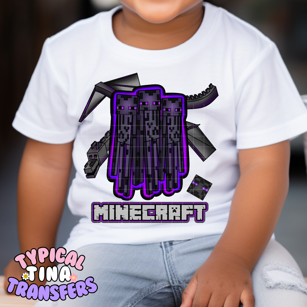 Mine-craft Game | DTF Screen Print | POD - choose design