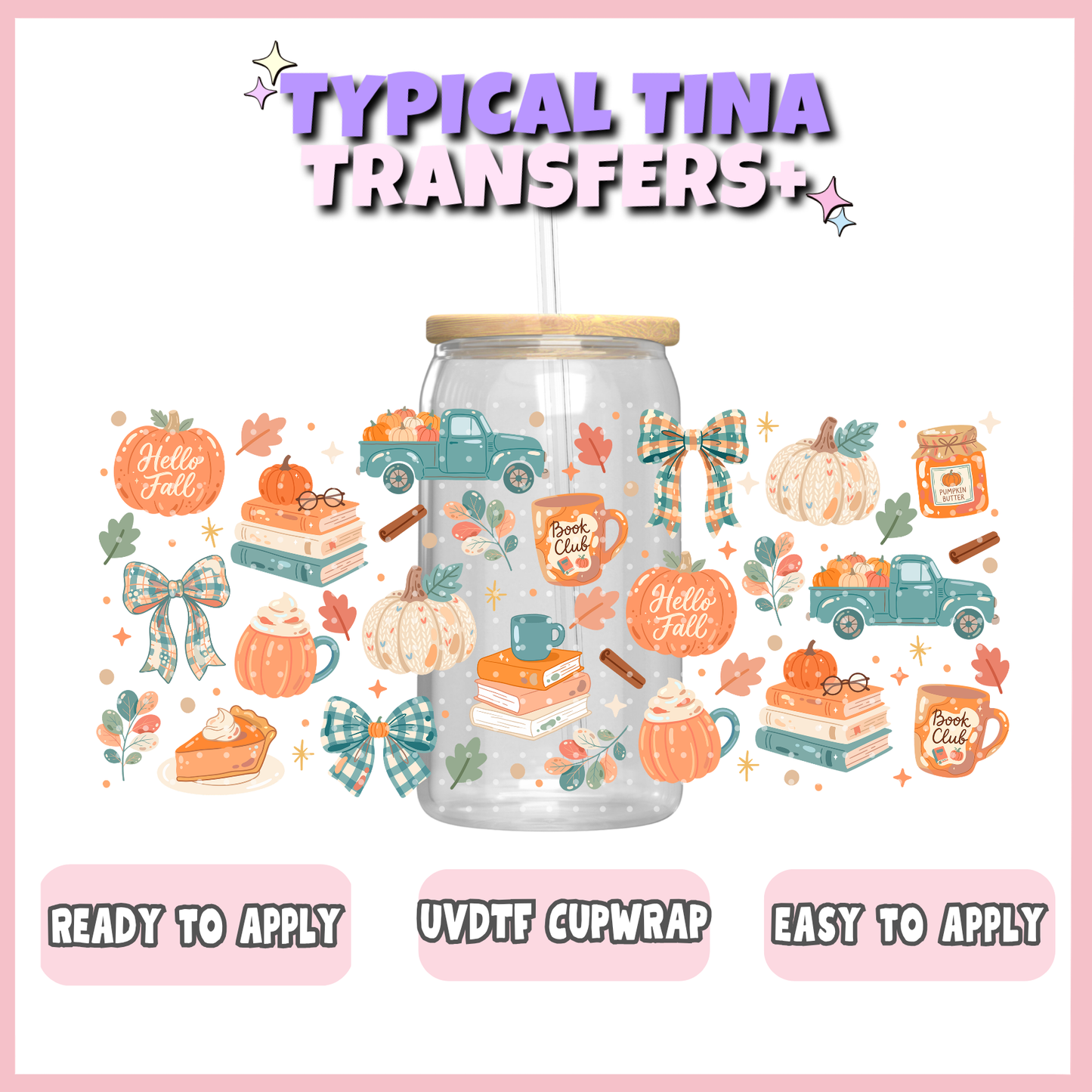 UVDTF #12543 | 16oz UVDTF Wrap | POD