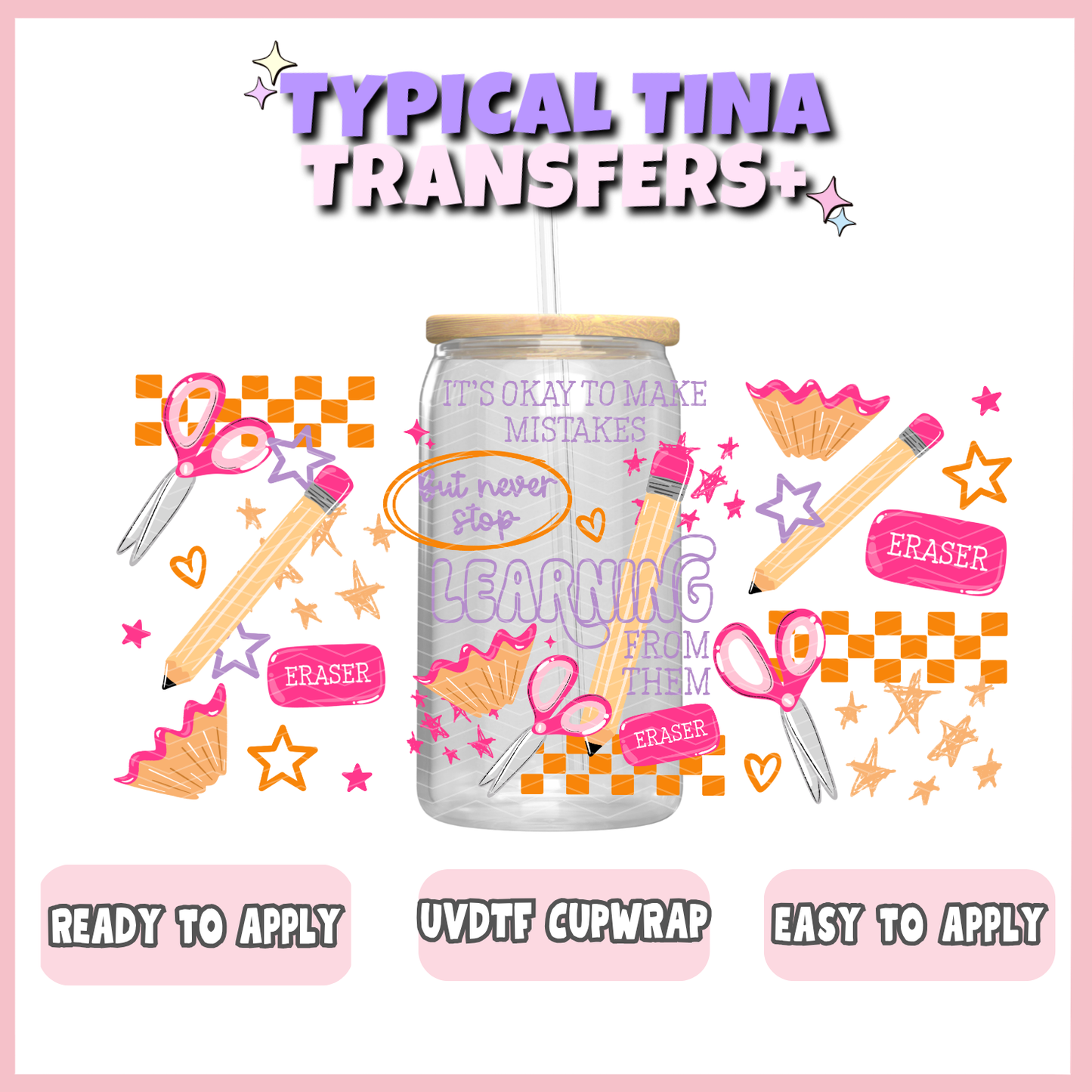 UVDTF #12635 | 16oz UVDTF Wrap | POD