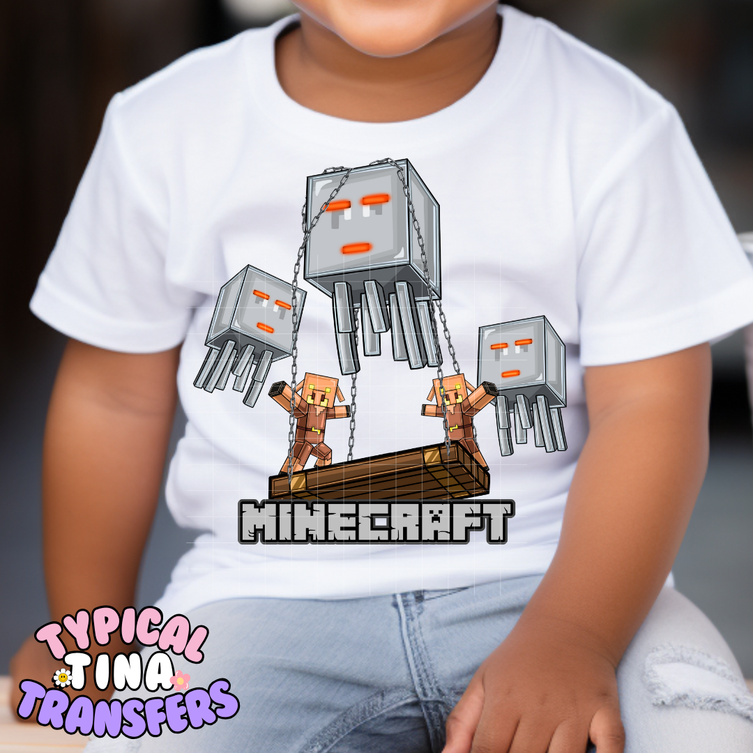 Mine-craft Game | DTF Screen Print | POD - choose design