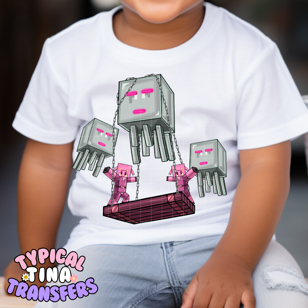 Mine-craft Game | DTF Screen Print | POD - choose design