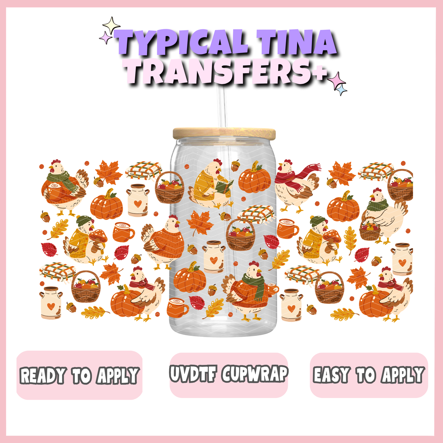 UVDTF #12811 | 16oz UVDTF Wrap | POD