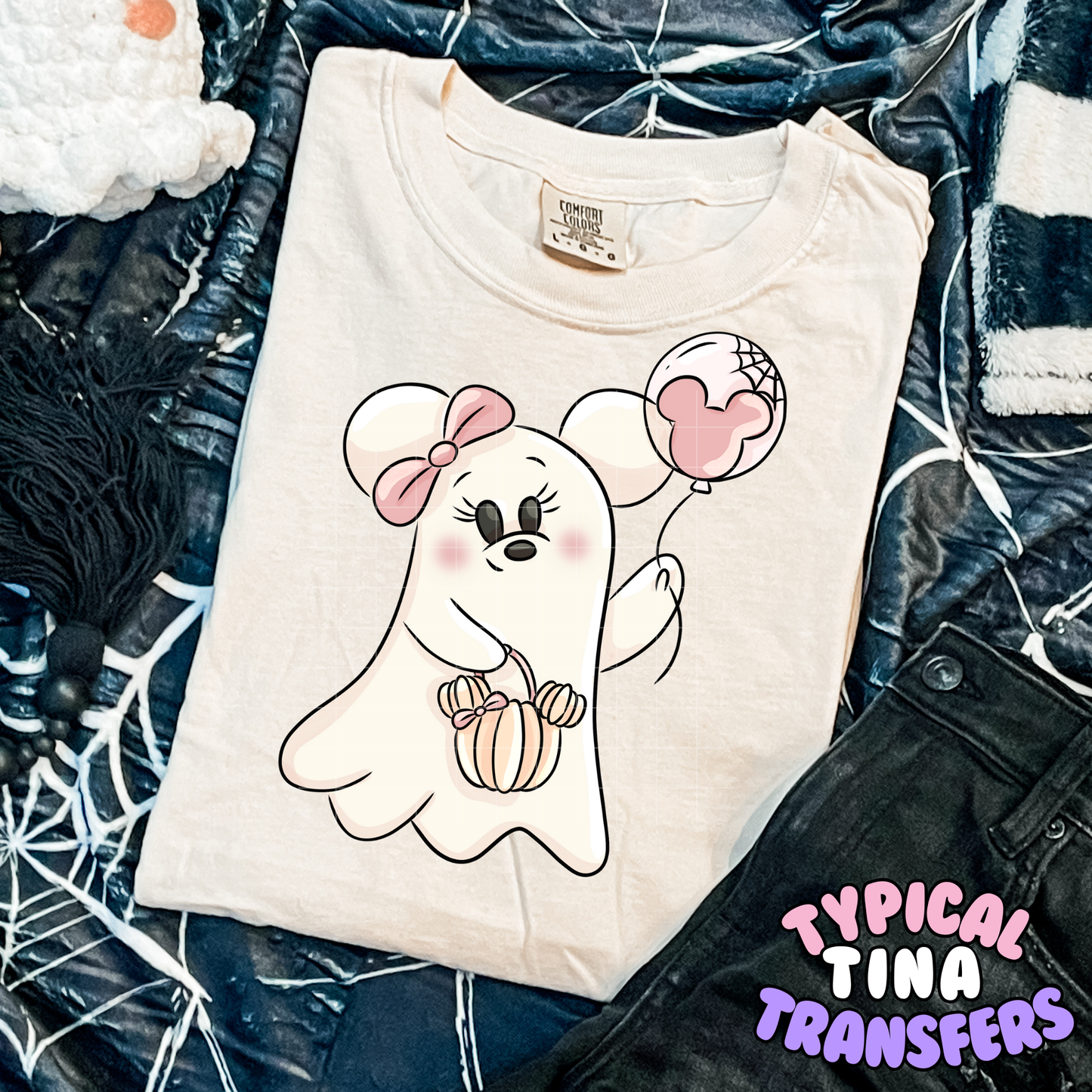 Min Ghost with balloon | DTF Transfer | POD
