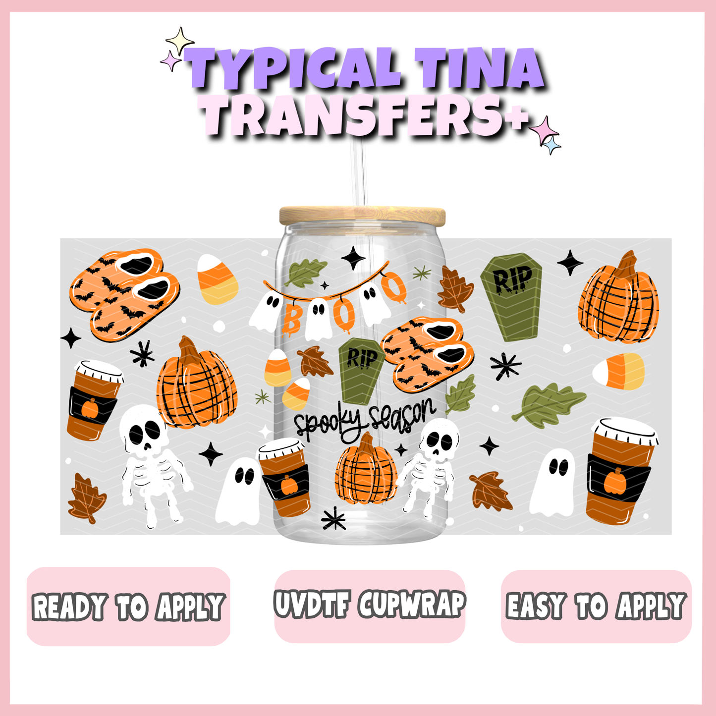 UVDTF #13003 | 16oz UVDTF Wrap | POD