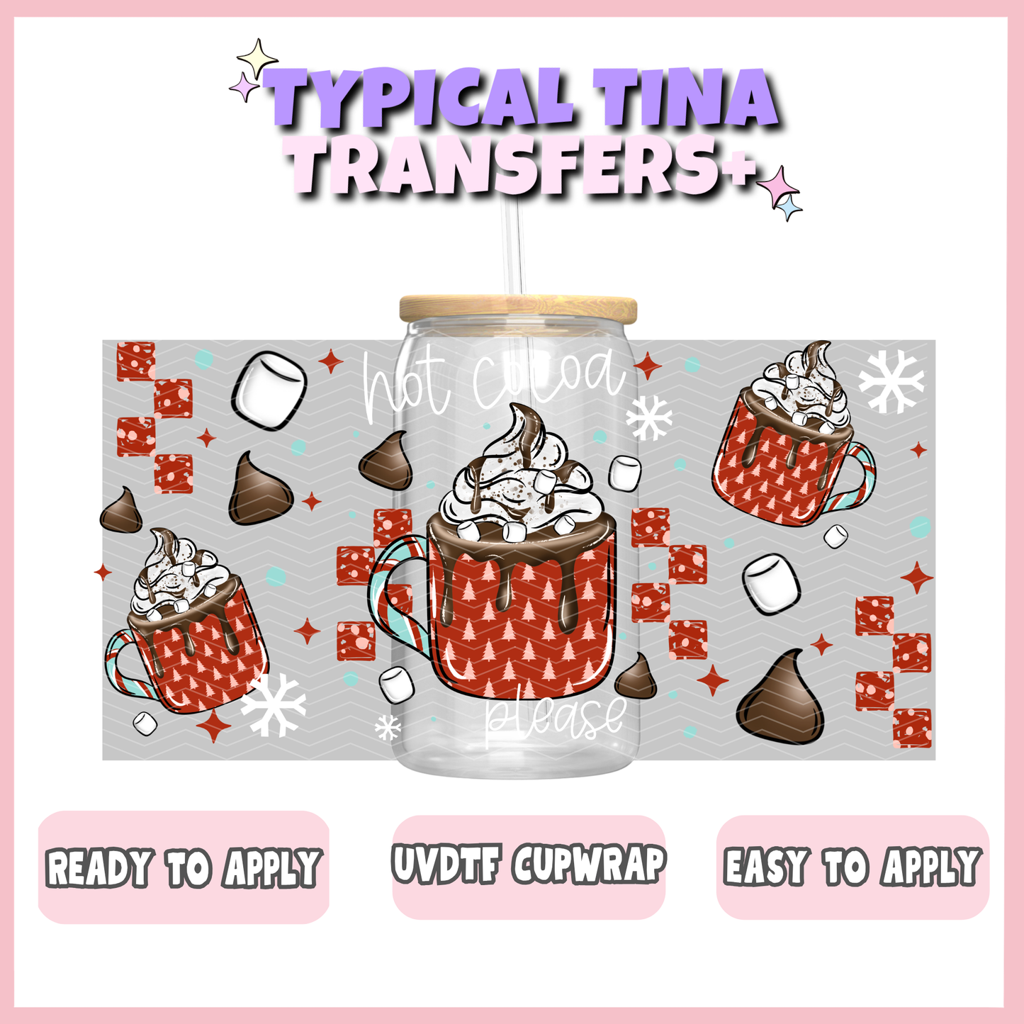 UVDTF #13008 | 16oz UVDTF Wrap | POD