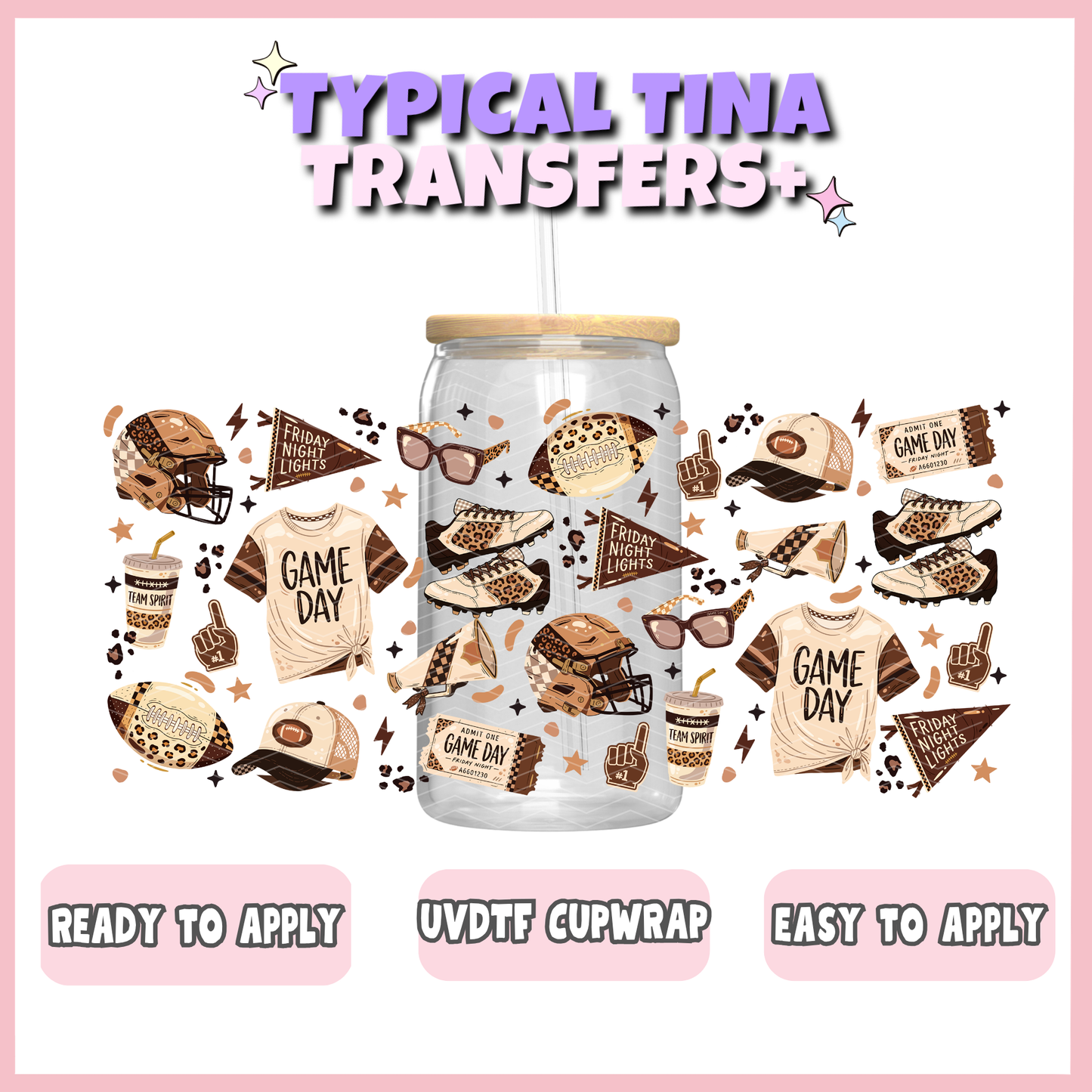 UVDTF #13037 | 16oz UVDTF Wrap | POD