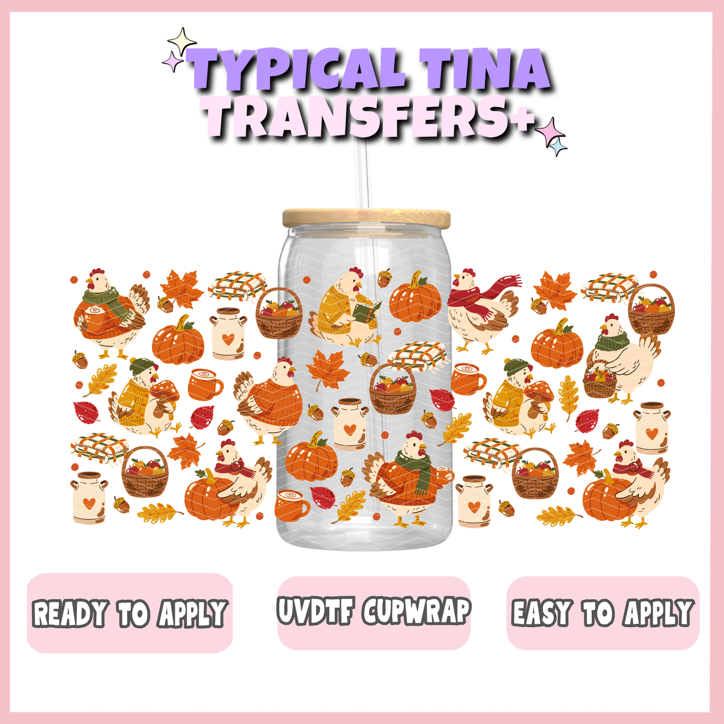 UVDTF #13042 | 16oz UVDTF Wrap | POD