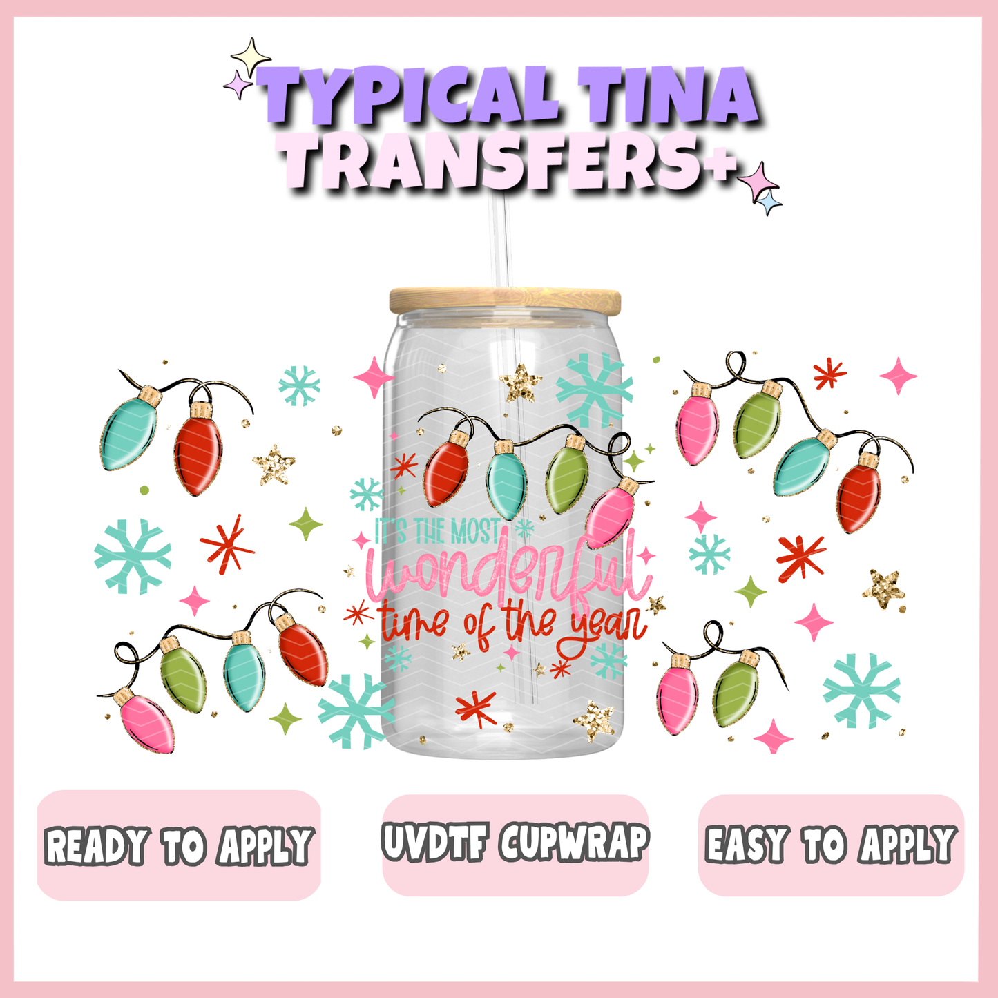 UVDTF #13135 | 16oz UVDTF Wrap | POD