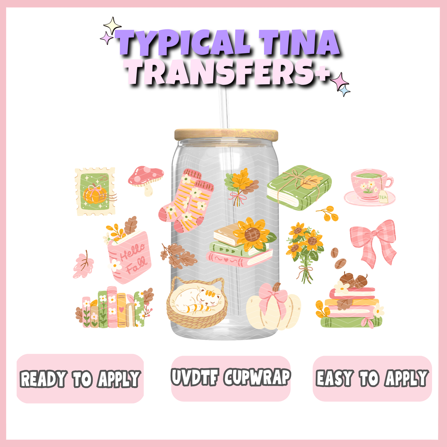UVDTF #13180 | 16oz UVDTF Wrap | POD