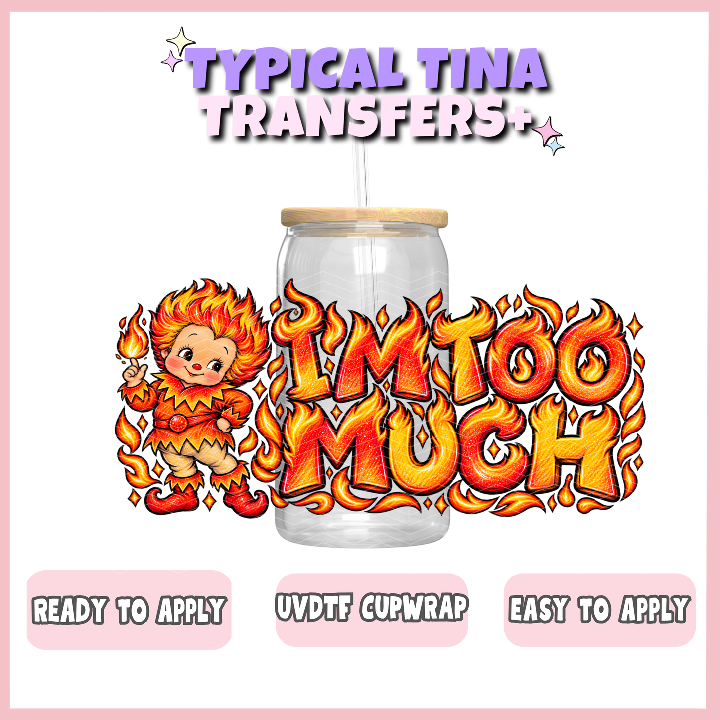 UVDTF #13201 | 16oz UVDTF Wrap | POD