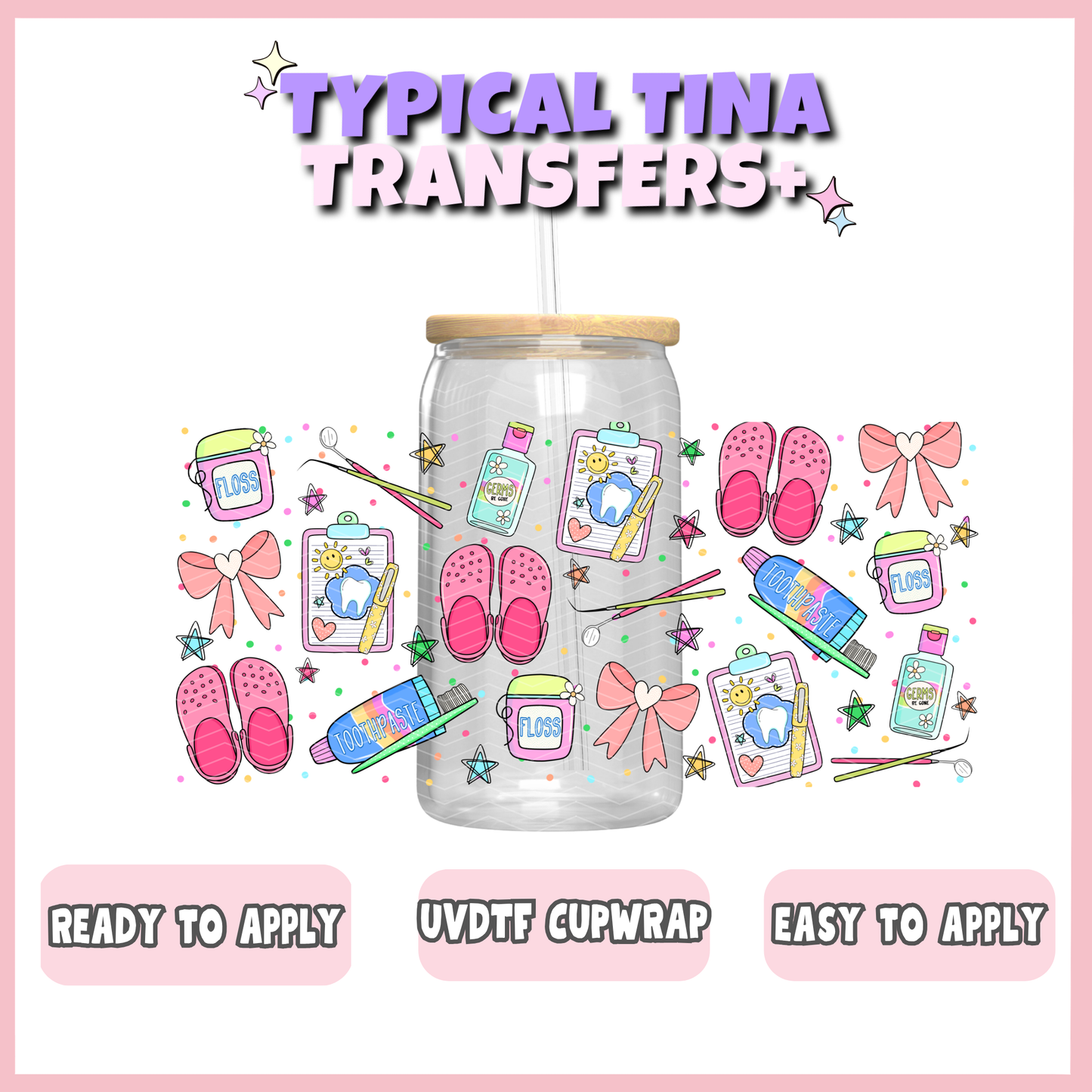 UVDTF #13218 | 16oz UVDTF Wrap | POD