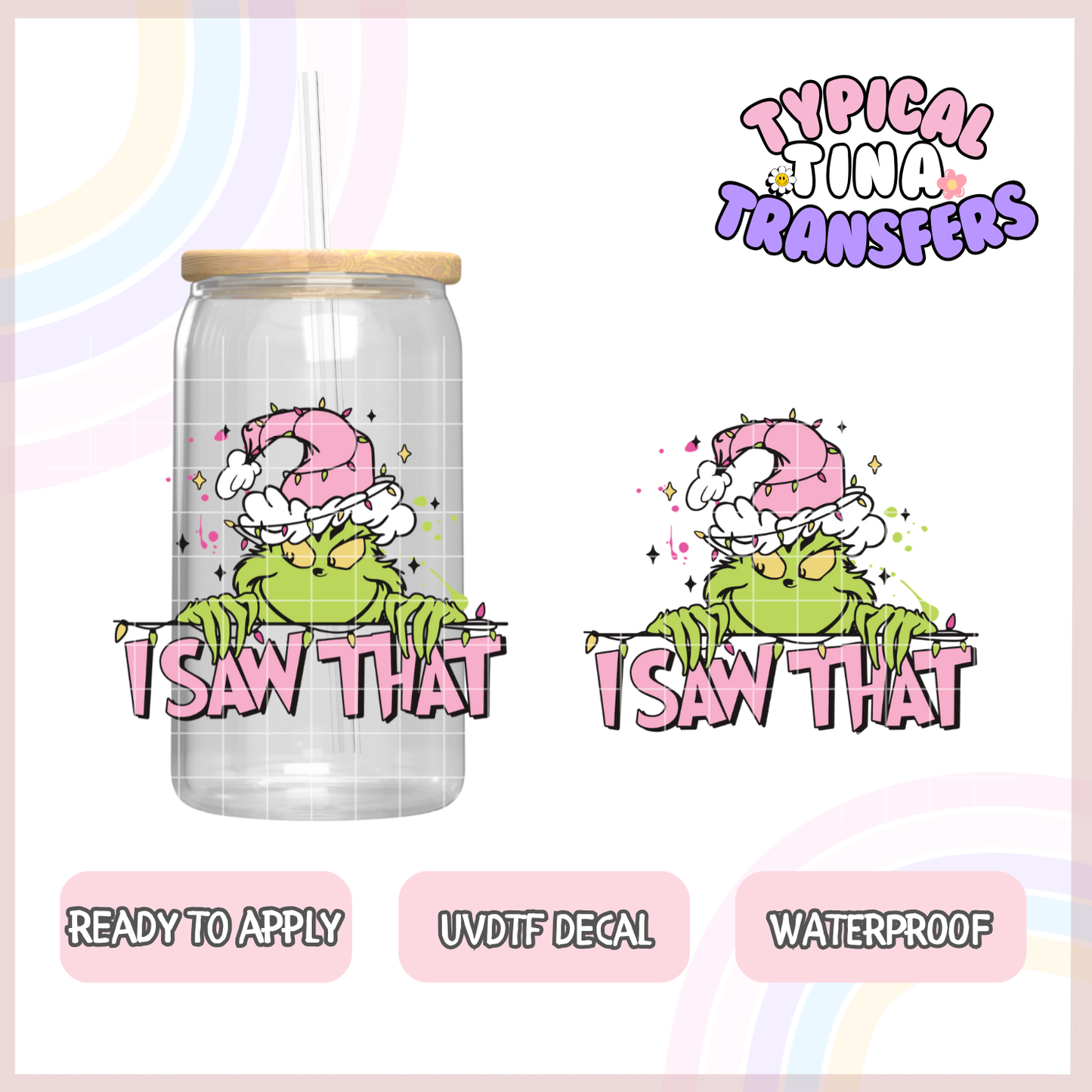 UVDTF Decal | 3"-4" decals | POD