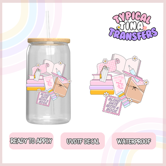 blind date with a book | UV decals | POD