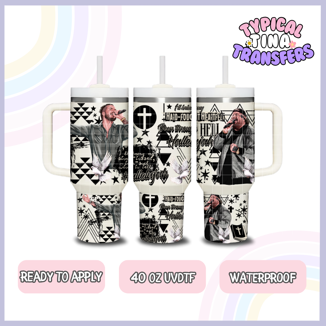 Hard Fought | 40oz UVDTF Wrap | POD