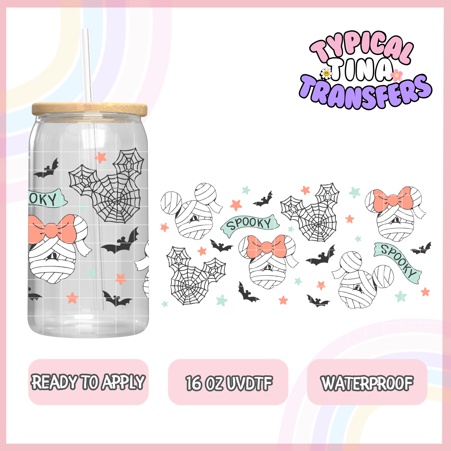 UVDTF #1429 | 16oz UVDTF Wrap | POD