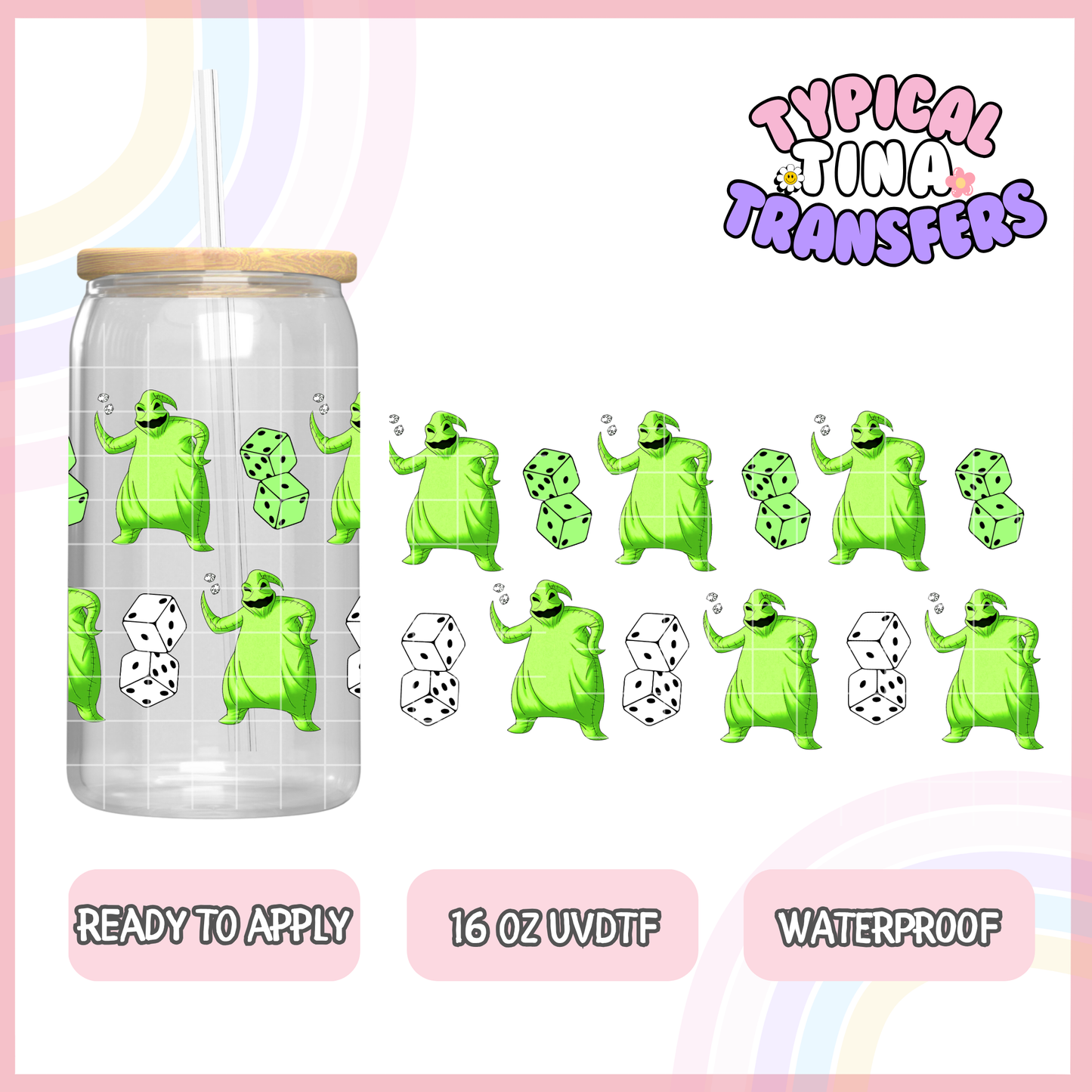 UVDTF #1448 | 16oz UVDTF Wrap | POD