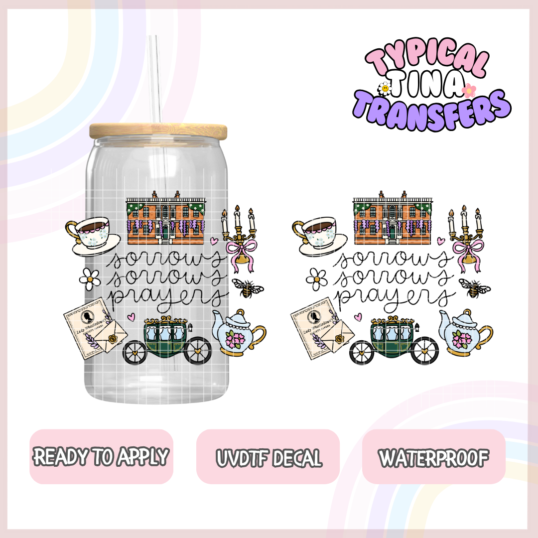 Sorrows, prayers | 4" - 6" decals | POD