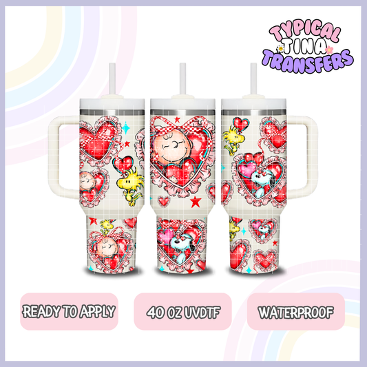 CB Valentine Hearts | 40oz UVDTF Wrap | POD