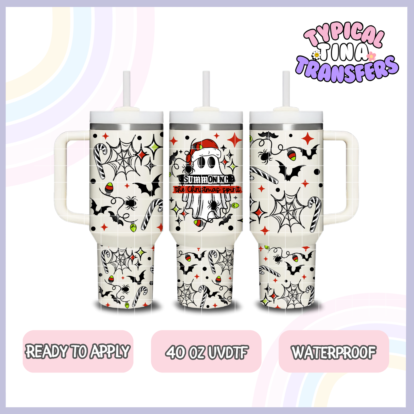 Summoning the Christmas Spirit | 40oz UVDTF Wrap | POD