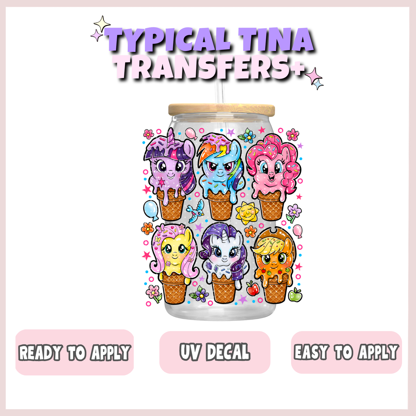 Pony popsicles | UV decals | POD