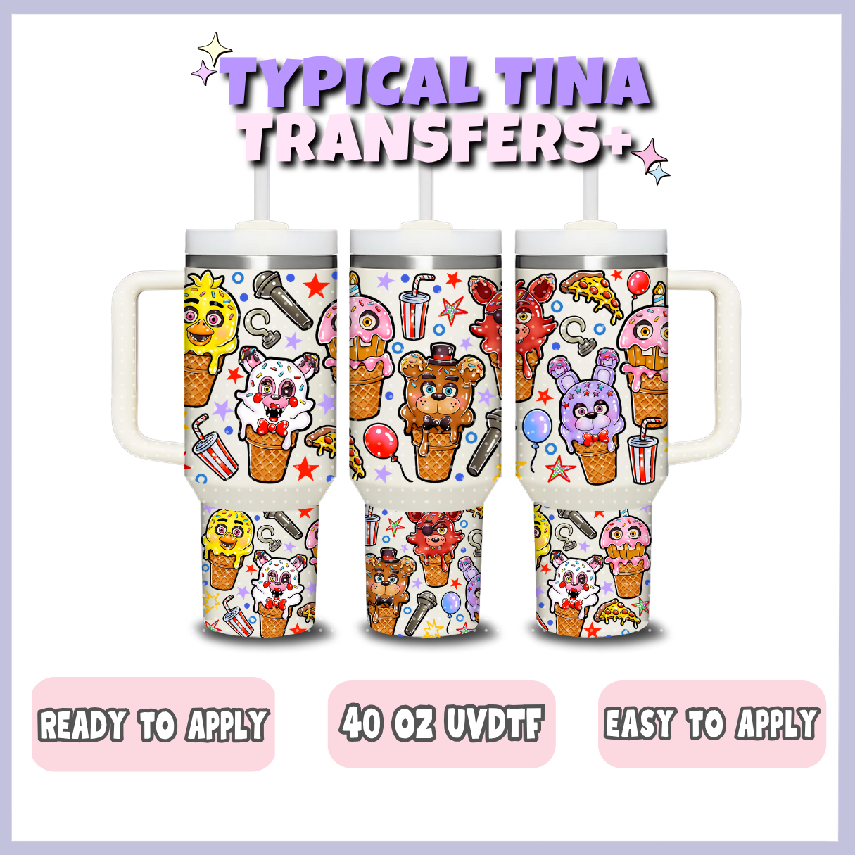 FN*F popsicle | 40oz UVDTF Wrap | POD
