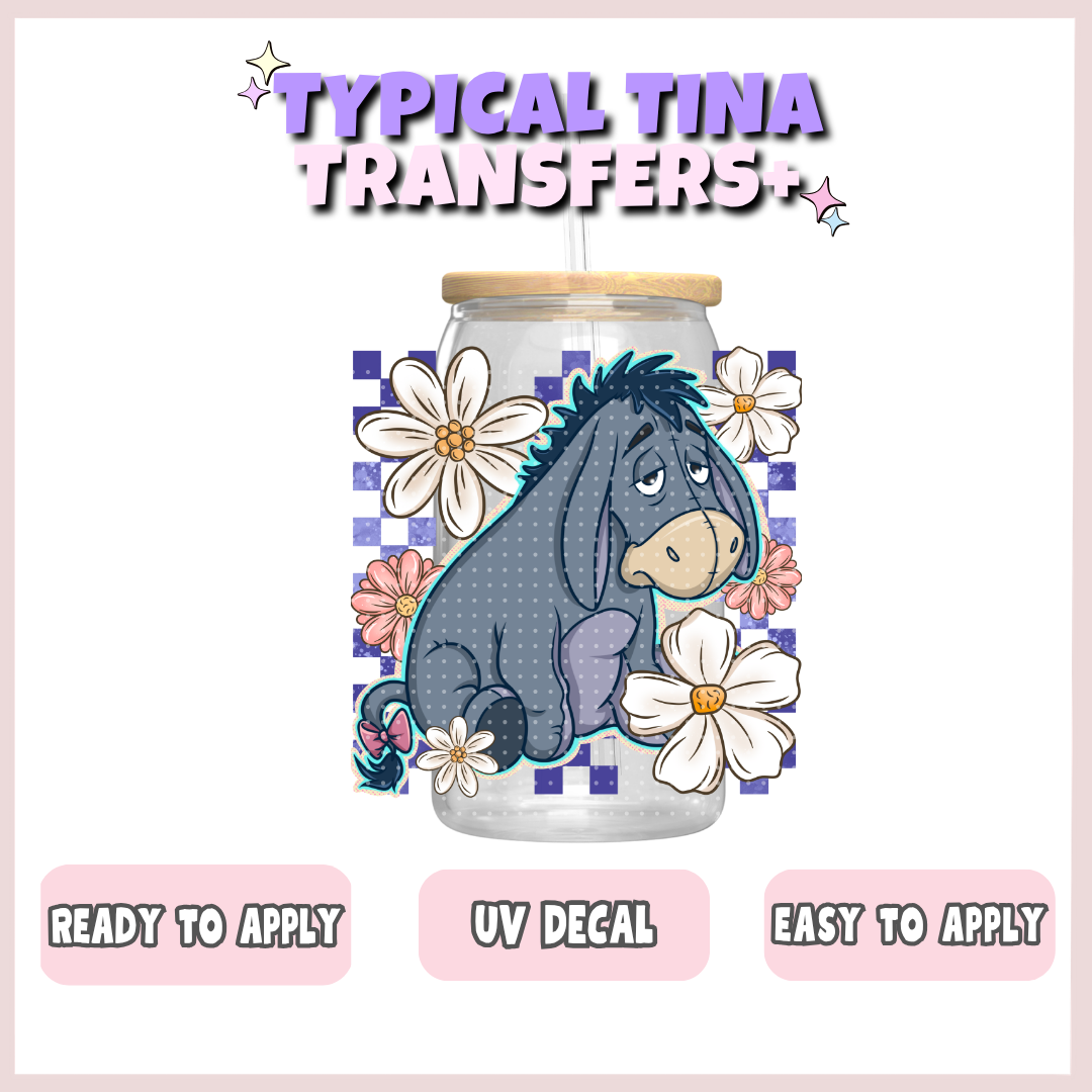 Sad Floral Donkey E | UV decals | POD