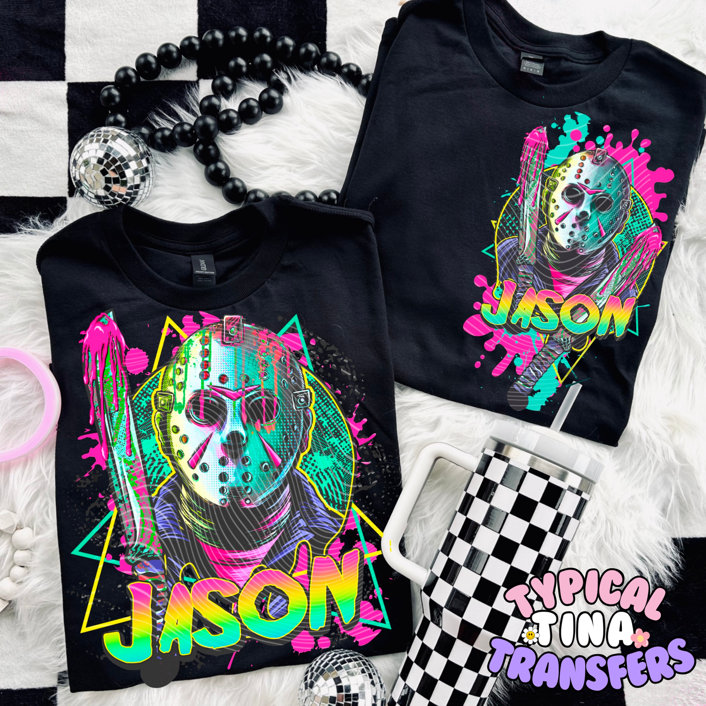 Jason Neon 90's (AGCM) | DTF Transfer | POD - Choose Design