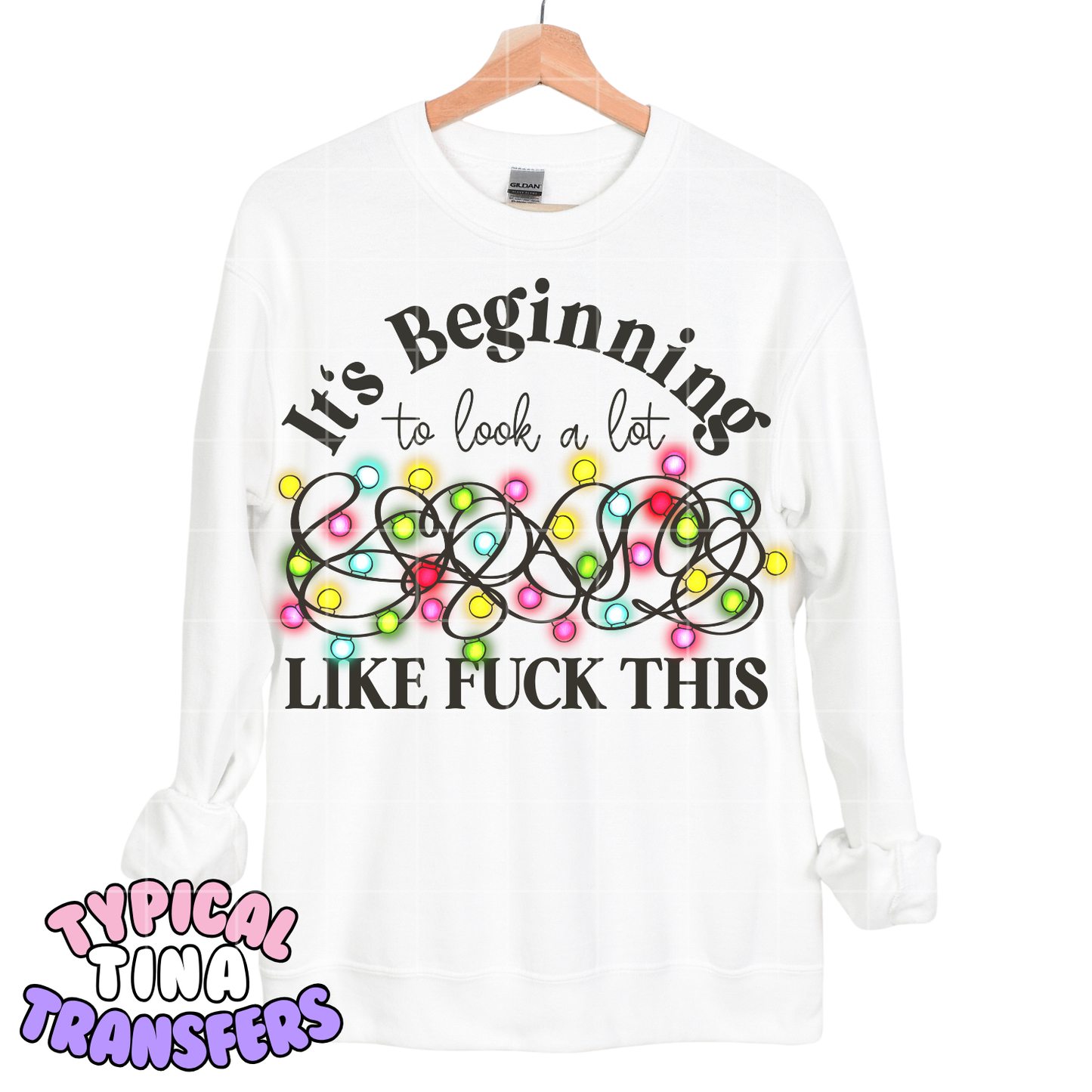 It's beginning to look a lot like F this | DTF Screen Print | POD